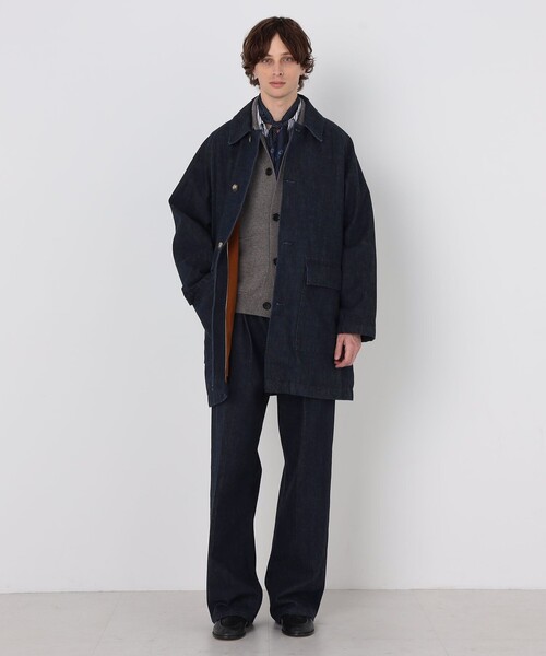 EDWIN(エドウィン)の「【別注】EDWIN レインボーセルビッチデニム ステンカラーコート(ステンカラーコート・メンズ・ネイビー・S/M/L)」の10枚目の写真