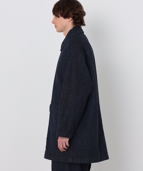 EDWIN(エドウィン)の「【別注】EDWIN レインボーセルビッチデニム ステンカラーコート(ステンカラーコート・メンズ・ネイビー・S/M/L)」の13枚目の写真