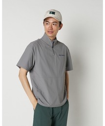 【Rosasen/GOLF】 ハーフZIP半袖アノラック