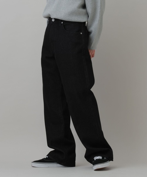 LAKOLE(ラコレ)の「デニムワイドパンツ(MEN) / 1068087(デニムパンツ・メンズ・インディゴブルー/ブラック・X-LARGE/LARGE/MEDIUM/SMALL)」の6枚目の写真