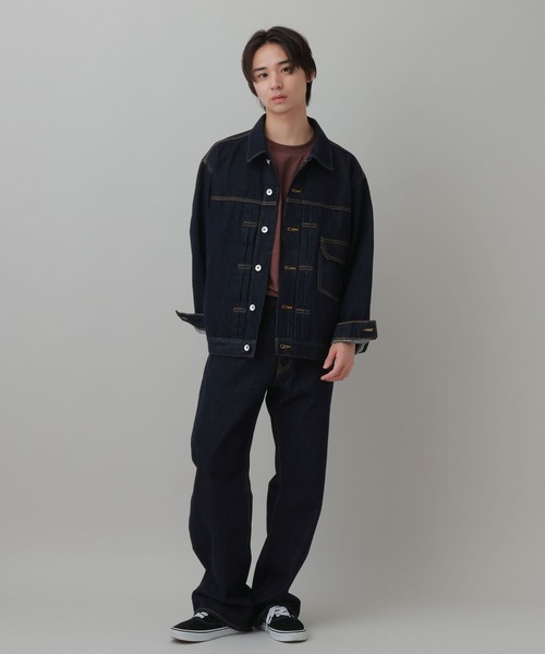 LAKOLE(ラコレ)の「デニムワイドパンツ(MEN) / 1068087(デニムパンツ・メンズ・インディゴブルー/ブラック・X-LARGE/LARGE/MEDIUM/SMALL)」の15枚目の写真