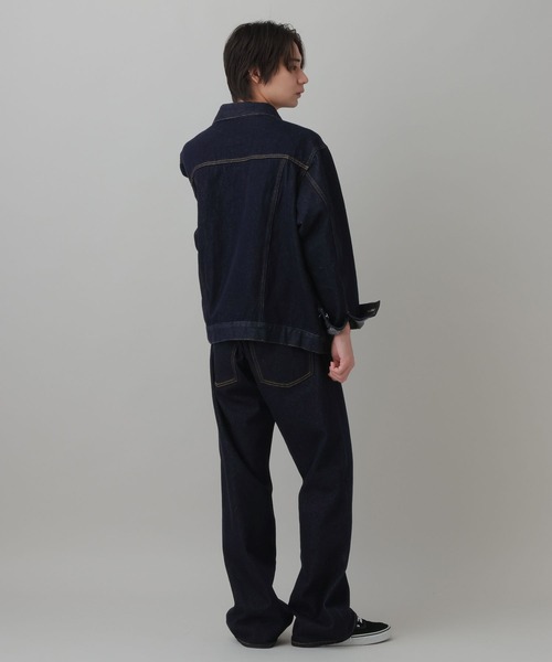 LAKOLE(ラコレ)の「デニムワイドパンツ(MEN) / 1068087(デニムパンツ・メンズ・インディゴブルー/ブラック・X-LARGE/LARGE/MEDIUM/SMALL)」の20枚目の写真