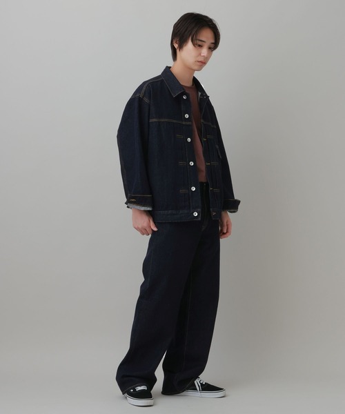 LAKOLE(ラコレ)の「デニムワイドパンツ(MEN) / 1068087(デニムパンツ・メンズ・インディゴブルー/ブラック・X-LARGE/LARGE/MEDIUM/SMALL)」の22枚目の写真