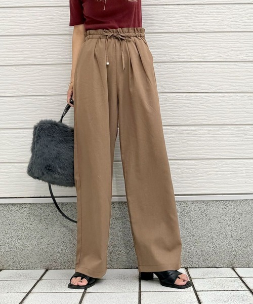Q(キュー)の「接触冷感イージーパンツ(その他パンツ・レディース・オレンジ系/モカ/ブラック・MEDIUM)」の22枚目の写真