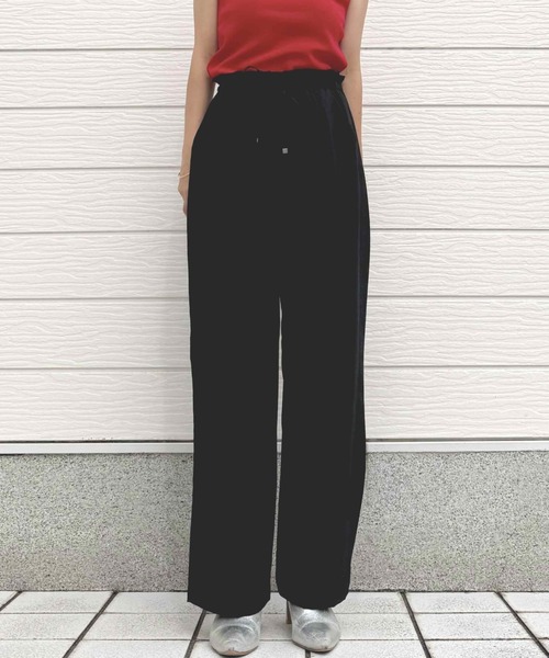 Q(キュー)の「接触冷感イージーパンツ(その他パンツ・レディース・オレンジ系/モカ/ブラック・MEDIUM)」の16枚目の写真
