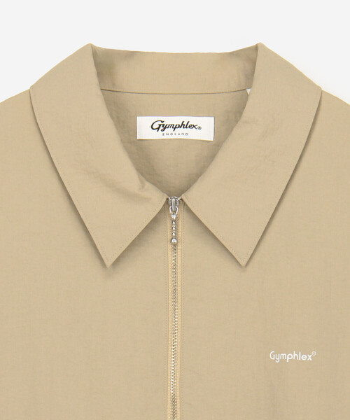 GYMPHLEX(ジムフレックス)の「Gymphlex | ナイロンタフタ ギャザーワンピース WOMEN(ワンピース・レディース・ネイビー/ベージュ・14)」の5枚目の写真