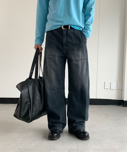 FABREGAT（ファブレガ）の「ファティーグカーブドデニムパンツ (OAK ブルー)（デニムパンツ・メンズ・その他・1/2/3）」の2枚目の写真