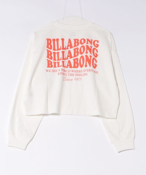 BILLABONG（ビラボン）の「BILLABONG ウィメンズ WAVE LOGO CROPPED LS TEE ロンT 【接触冷感】【LOOSE CROPPED】【2026年秋冬モデル】（Tシャツ/カットソー・レディース・ブルー系その他/ブラック/ピンク系その他/オフホワイト・LARGE/MEDIUM）」の5枚目の写真