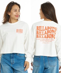 BILLABONG ウィメンズ WAVE LOGO CROPPED LS TEE ロンT 【接触冷感】【LOOSE CROPPED】【2026年秋冬モデル】/ビラボンショート丈長袖ロンT