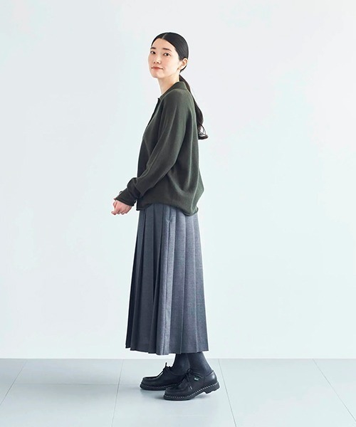 HAU（ハウ）の「プリーツスカート "Lycee"（スカート・レディース・チャコールグレー/ブラック・MEDIUM）」の11枚目の写真