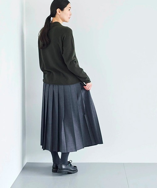 HAU（ハウ）の「プリーツスカート "Lycee"（スカート・レディース・チャコールグレー/ブラック・MEDIUM）」の6枚目の写真