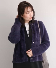 OFUON le MK（オフオンルエムケー）の「ふんわりシャギーニットジャケット 洗える WEB限定サイズあり（その他アウター）」
