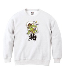 NIPOP(ニポップ) トレーナー スウェット 裏毛 風神 和 イラスト プリント インバウンド お土産 トップス レディース ユニセックス