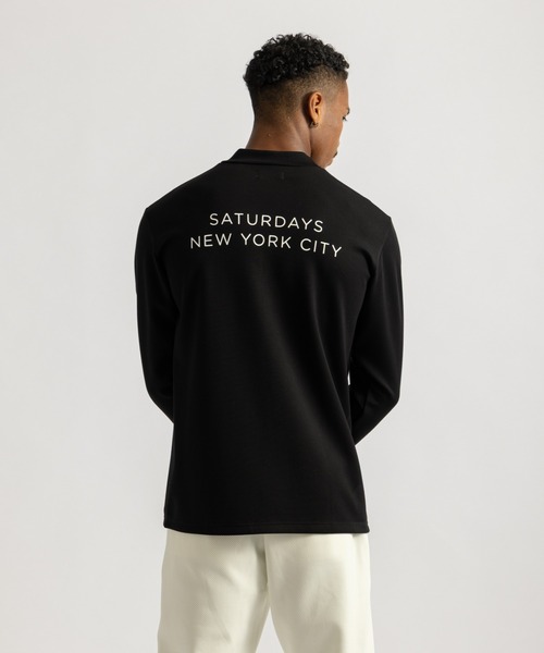 Saturdays Golf(サタデーズゴルフ)の「Doubleknit Mockneck LS(Tシャツ/カットソー・メンズ・ブラック/ホワイト・M/XL/L)」の2枚目の写真