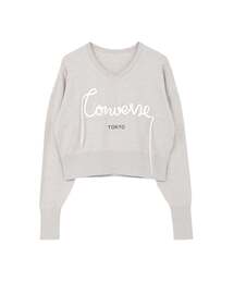 SPINDLE LOGO VNECK KNIT