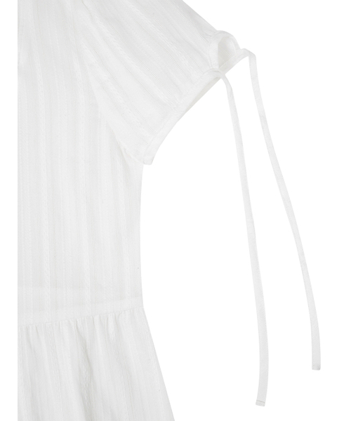 TUOMIO（トゥオミオ）の「PUFF SLEEVES RIBBON BLOUSE [WHITE]（シャツ/ブラウス・レディース・その他・1/2）」の4枚目の写真