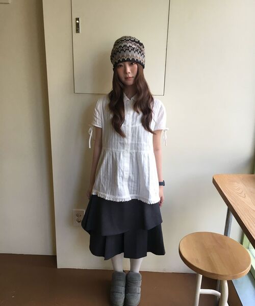 TUOMIO（トゥオミオ）の「PUFF SLEEVES RIBBON BLOUSE [WHITE]（シャツ/ブラウス・レディース・その他・1/2）」の8枚目の写真