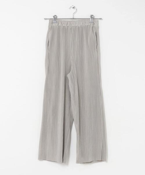 ITEMS URBANRESEARCH（アイテムズ アーバンリサーチ）の「プリーツシャーリングパンツ（その他パンツ・レディース・グレー系その他/ライトブラウン/ブラック・FREE）」の10枚目の写真