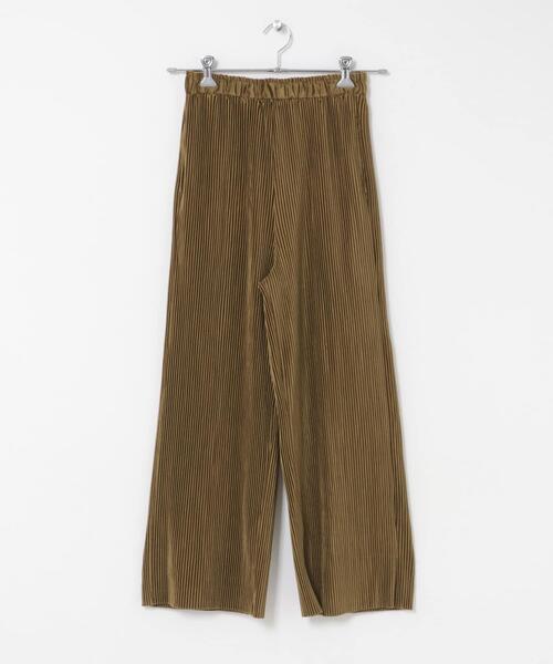 ITEMS URBANRESEARCH（アイテムズ アーバンリサーチ）の「プリーツシャーリングパンツ（その他パンツ・レディース・グレー系その他/ライトブラウン/ブラック・FREE）」の21枚目の写真
