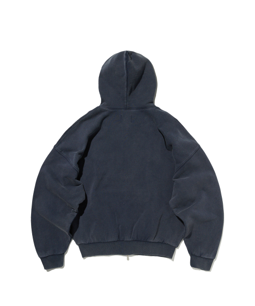 suade（スエード）の「CROPPED WASHED HOOD ZIP UP [WASHING NAVY]（パーカー・レディース・その他・LARGE/MEDIUM/SMALL）」の2枚目の写真