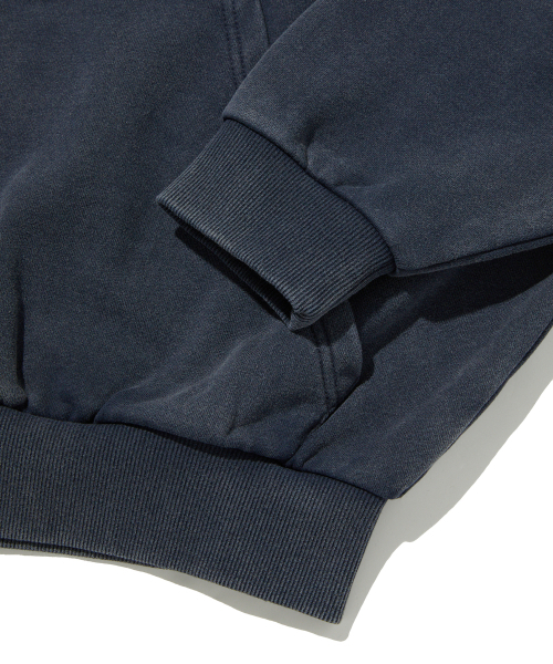 suade（スエード）の「CROPPED WASHED HOOD ZIP UP [WASHING NAVY]（パーカー・レディース・その他・LARGE/MEDIUM/SMALL）」の6枚目の写真
