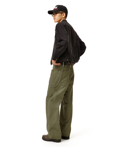 DECET(デケト)の「エンジニアードパンツ DCPT077Khaki(その他パンツ・メンズ・その他・34/32/30/26/28)」の8枚目の写真