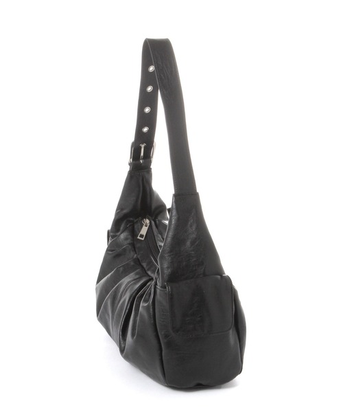 LAKOLE(ラコレ)の「ギャザーポケットショルダーBAG / 1084889(ショルダーバッグ・レディース・ブラック/ダークブラウン/ベージュ・FREE)」の4枚目の写真