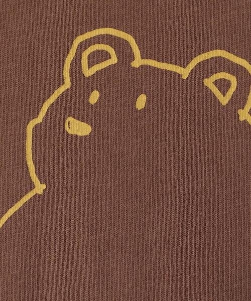 green label relaxing（グリーンレーベルリラクシング）の「【KIDS】コットンBear プリント Tシャツ◆（Tシャツ/カットソー・キッズ・ブラック/ブラウン・105cm/135cm/115cm/125cm/95cm）」の9枚目の写真