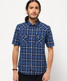 ESSENTIAL GARMENT MEN'S BIGI | インディゴチェックシャツ/半袖(シャツ/ブラウス)
