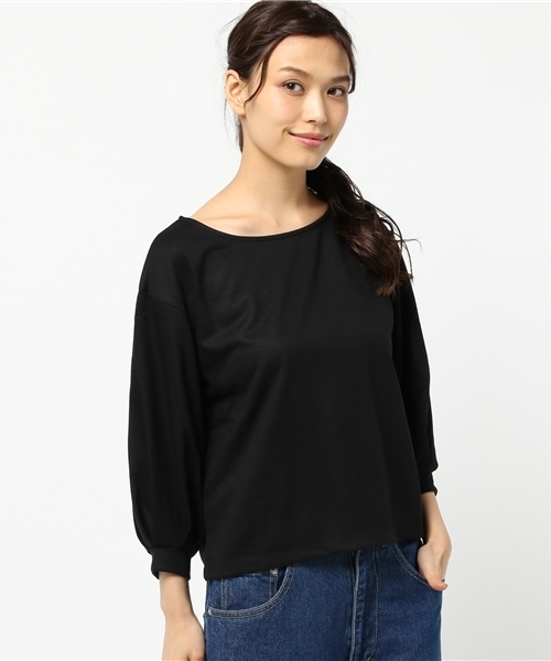 laboratory work（ラボラトリーワーク）の「TRポンチバルーン袖トップス（Tシャツ/カットソー・レディース・ボルドー/ブラック/ブラウン系その他/サックスブルー・MEDIUM）」の12枚目の写真