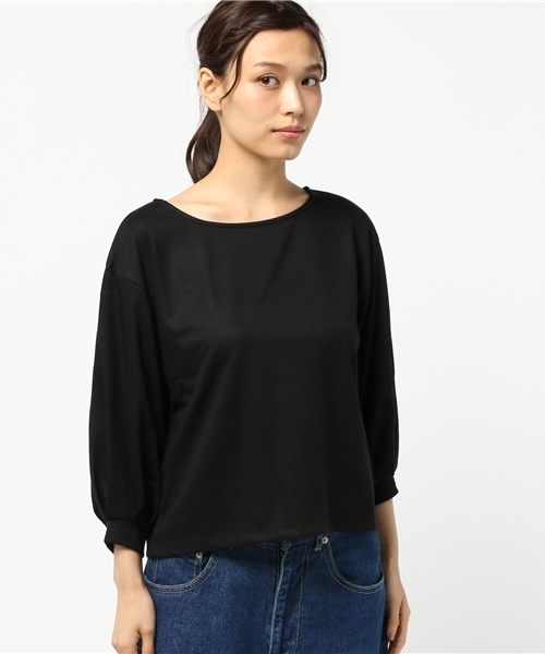 laboratory work（ラボラトリーワーク）の「TRポンチバルーン袖トップス（Tシャツ/カットソー・レディース・ボルドー/ブラック/ブラウン系その他/サックスブルー・MEDIUM）」の6枚目の写真