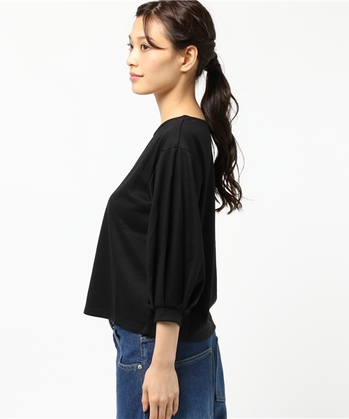 laboratory work（ラボラトリーワーク）の「TRポンチバルーン袖トップス（Tシャツ/カットソー・レディース・ボルドー/ブラック/ブラウン系その他/サックスブルー・MEDIUM）」の7枚目の写真