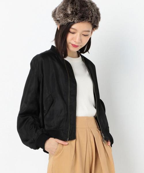 Another Edition(アナザーエディション)の「シンプルMA-1/AEBC MA-1◆(MA-1・レディース・ブラック/ベージュ/オリーブ・MEDIUM/SMALL)」の1枚目の写真