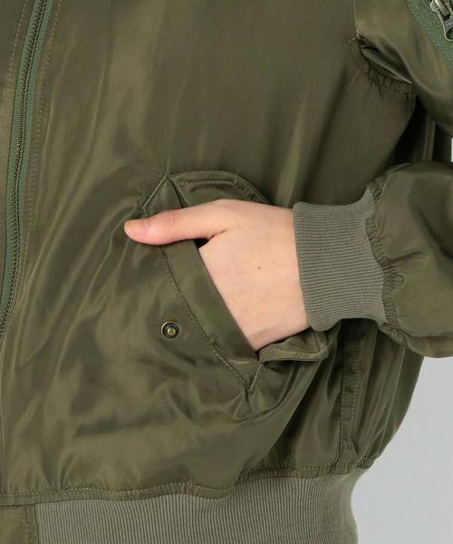 Another Edition(アナザーエディション)の「シンプルMA-1/AEBC MA-1◆(MA-1・レディース・ブラック/ベージュ/オリーブ・MEDIUM/SMALL)」の12枚目の写真