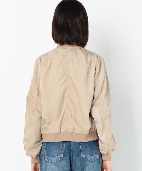 Another Edition(アナザーエディション)の「シンプルMA-1/AEBC MA-1◆(MA-1・レディース・ブラック/ベージュ/オリーブ・MEDIUM/SMALL)」の6枚目の写真