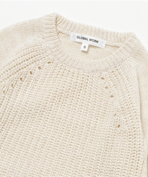 GLOBAL WORK（グローバルワーク）の「【キッズ】ラメニットチュニック長袖/727138（ニット/セーター・キッズ・ホワイト系その他・MEDIUM/LARGE/X-LARGE/SMALL）」の3枚目の写真