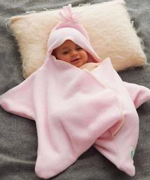 Tuppence & Crumble | 星型アフガン スターラップ 0-4M（新生児～生後4ヶ月頃） Tuppence&Crumble (タッペンス&クランブル)(おくるみ)