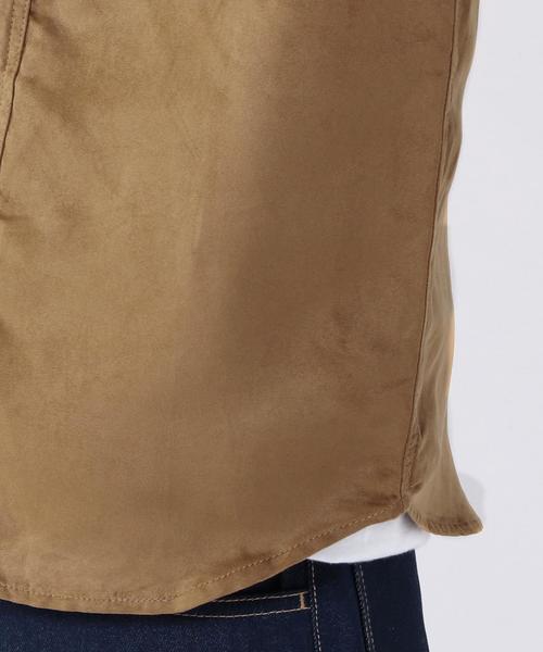 coen（コーエン）の「フェイクスエードバンドカラーシャツ（シャツ/ブラウス・メンズ・ベージュ/ダークブラウン・X-LARGE/LARGE/MEDIUM/SMALL）」の10枚目の写真