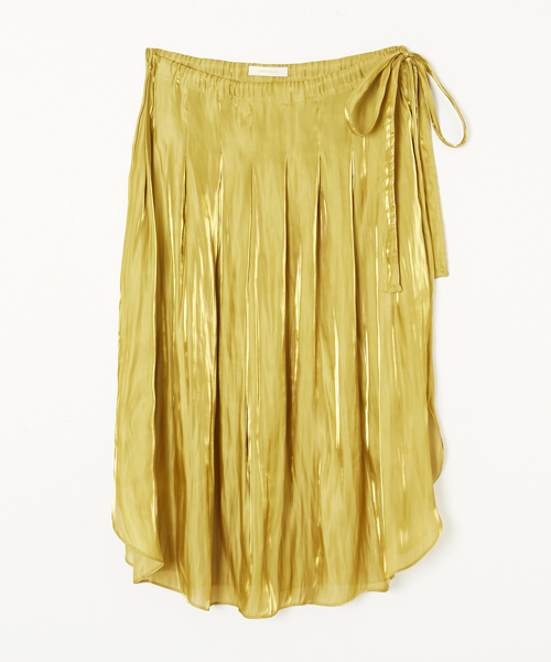 AMERICAN RAG CIE（アメリカンラグシー）の「AMERICAN RAG CIE　ブライトサテンタックギャザースカート（スカート・レディース・イエロー/ピンク・FREE）」の15枚目の写真