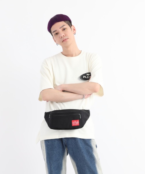 Manhattan Portage（マンハッタンポーテージ）の「Alleycat Waist Bag  -アーレイキャットウエストバッグ-（ボディバッグ/ウエストポーチ・メンズ・ブラック/パープル/レッド/ネイビー・X-SMALL）」の22枚目の写真