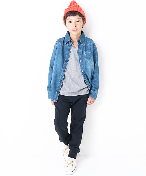 devirock（デビロック）の「【旧モデル】裏毛スウェット裾リブパンツ スウェットパンツ（その他パンツ・キッズ・ブラック/杢グレー/ネイビー/ブルー系その他/カーキ/ブルー/カモフラージュ/ブラック系その他/グレー系その他/グリーン系その他・150cm/160cm/130cm/100cm/140cm/110cm/120cm）」の13枚目の写真