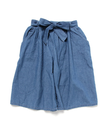 ikka | 【キッズ】ベルトデニムガウチョパンツ（120～150cm）(デニムパンツ)