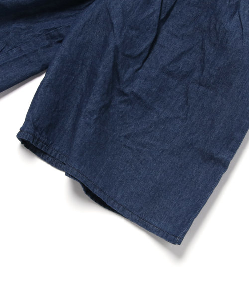 ikka(イッカ)の「【キッズ】ベルトデニムガウチョパンツ(120~150cm)(デニムパンツ・キッズ・ブルー/ネイビー・120cm/130cm/140cm/150cm)」の3枚目の写真