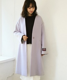 A part by | casheepVネックノーカラーコート 759746 (その他アウター)
