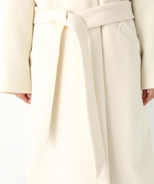 A part by(アパートバイ)の「casheepVネックノーカラーコート 759746 (その他アウター・レディース・オフホワイト/ネイビー/ライトパープル/グリーン・MEDIUM/LARGE)」の13枚目の写真