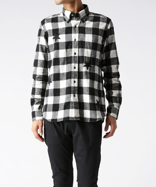 Sophnet ソフネット の Star Embroidery Flannel Check B D Shirt シャツ ブラウス Wear
