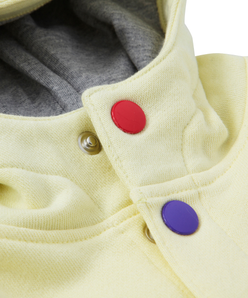 X-girl Stages（エックスガールステージス）の「COLORFUL  BUTTON  HOODIE （12M～3T）（パーカー・キッズ・ネイビー/イエロー/レッド・12M/2T/3T）」の6枚目の写真