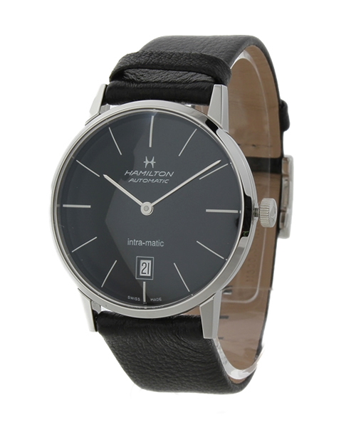 NANO universe(ナノユニバース)の「HAMILTON(ハミルトン)/ イントラマティック38mm(アナログ腕時計・メンズ・ブラック・FREE)」の1枚目の写真