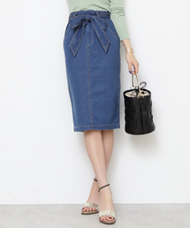 N.（N. Natural Beauty Basic） | ◆リボン付デニムタイトスカート(デニムスカート)