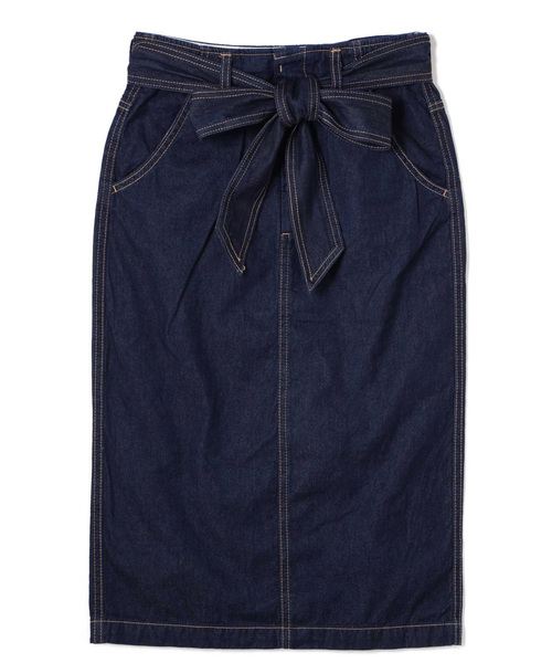 N.（N. Natural Beauty Basic）（エヌエヌナチュラルビューティーベーシック）の「◆リボン付デニムタイトスカート（デニムスカート・レディース・ブルー/ネイビー・SMALL/MEDIUM）」の21枚目の写真